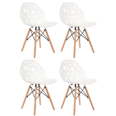 Set of 4 Cut Out Side Chair