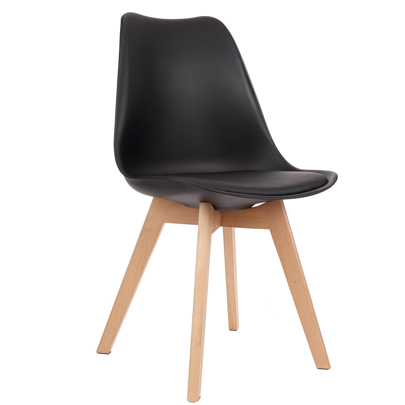 Set of 4 Modern Wooden Legs DSW Side Chair