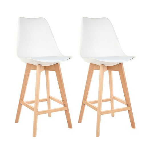 Set of 2 Bar Stool Nordic High Chair Tulip