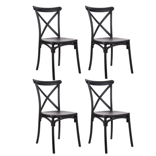 Set of 4 Katrina Cross Back Chair